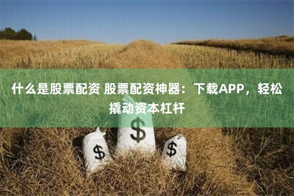 什么是股票配资 股票配资神器：下载APP，轻松撬动资本杠杆